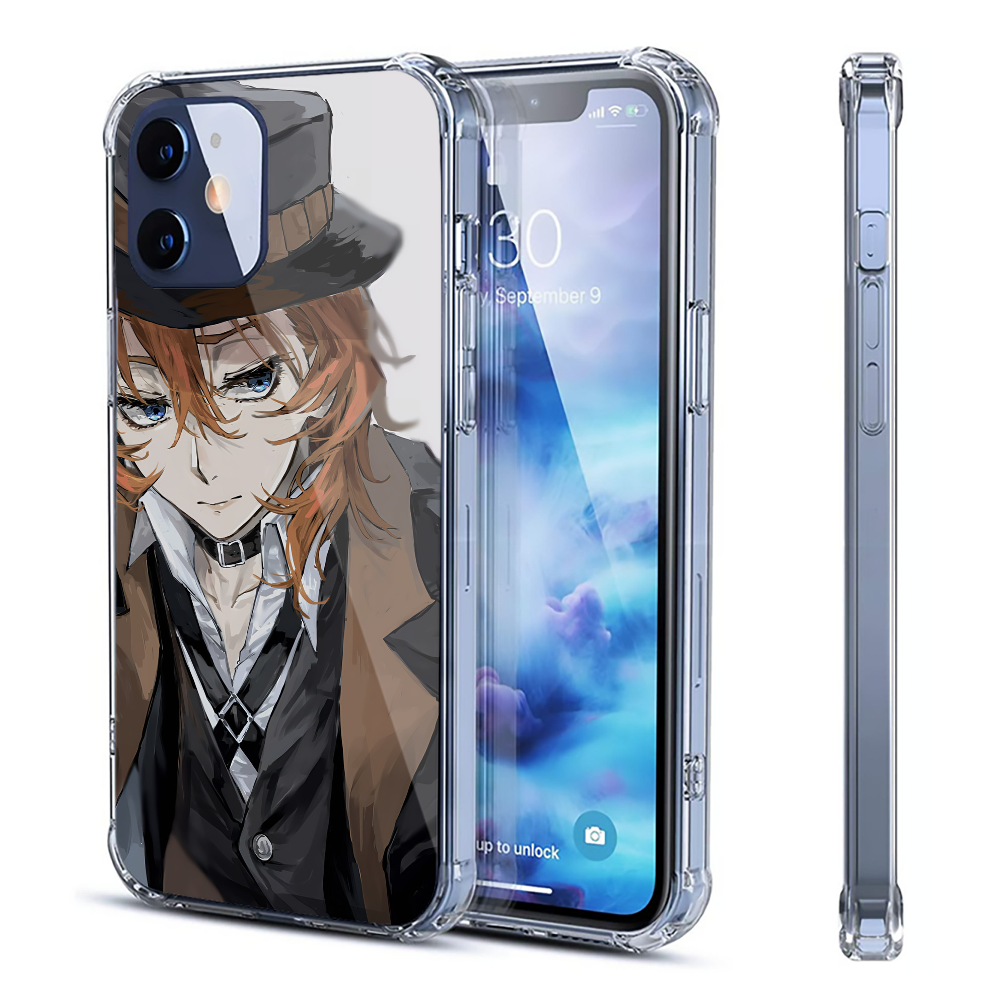 （画像用） 文豪ストレイドッグス Bungo Stray Dogs 【iPhone 12シリーズ対応】透明スマホケース（クリアソフトケース）
